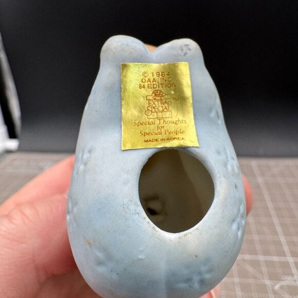 Vintage 1984 OAA Inc. Cabbage Patch Baby Ceramic Figure Holding Teddy Bear - Picture 5 of 5